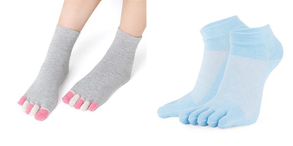 thin toe socks